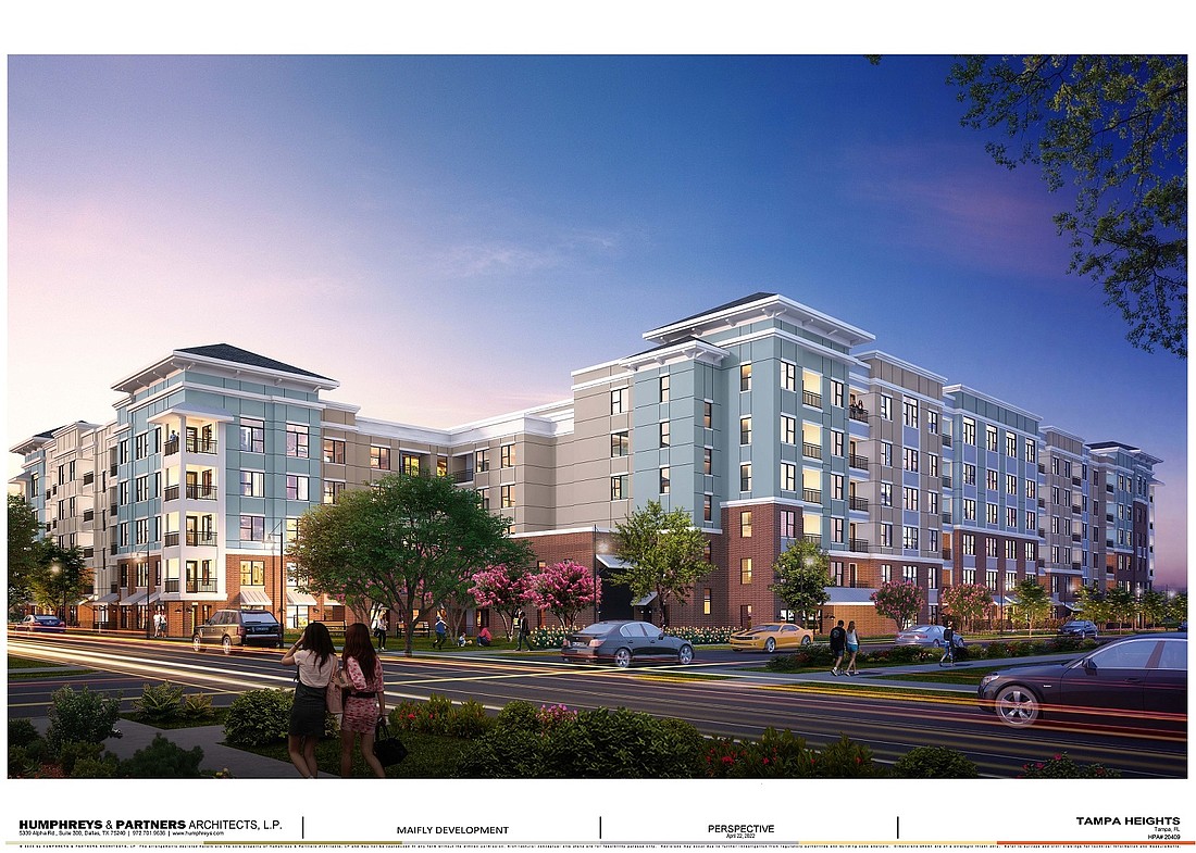 Developers are building a 321-unit apartment complex in the Tampa Heights neighborhood. It is expected to be finished in late 2024.