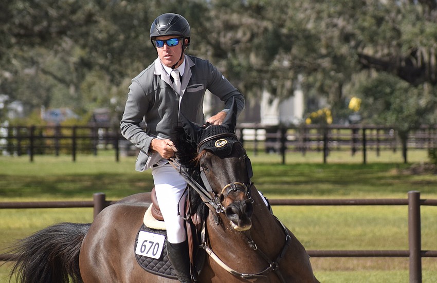 The $50,000 Grand Prix of Sarasota hosts 20 horse-and-rider combinations, including Allen Nabors and Master Clinton DVE, Jan. 14 at the TerraNova Equestrian Center.