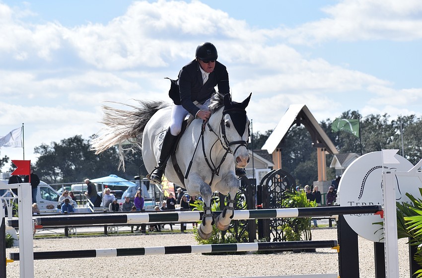 Scott Keach and Wild Thing perform in the jump-offs at TerraNova.