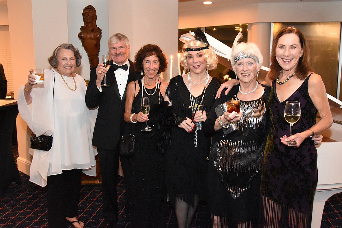 Dr. Andrea Clarkson, Doug and Hilory Seaton, Eve Kanoff,.Susan Hunter and Commodore Lisa Adams