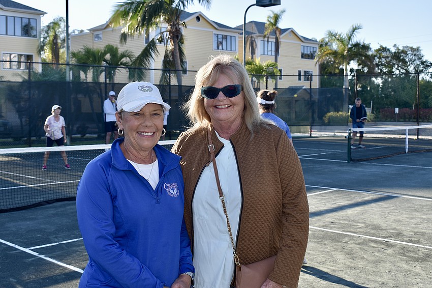 Tennis committee members Diane McGrellis and Bernadette Hayes