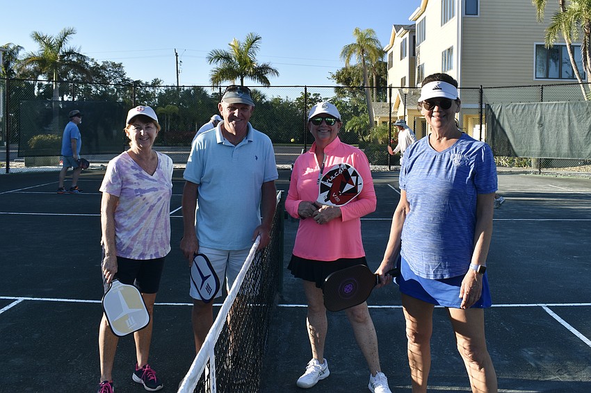 Gill and Dave Hughes, MaryAnn Miller and Deborah Richards