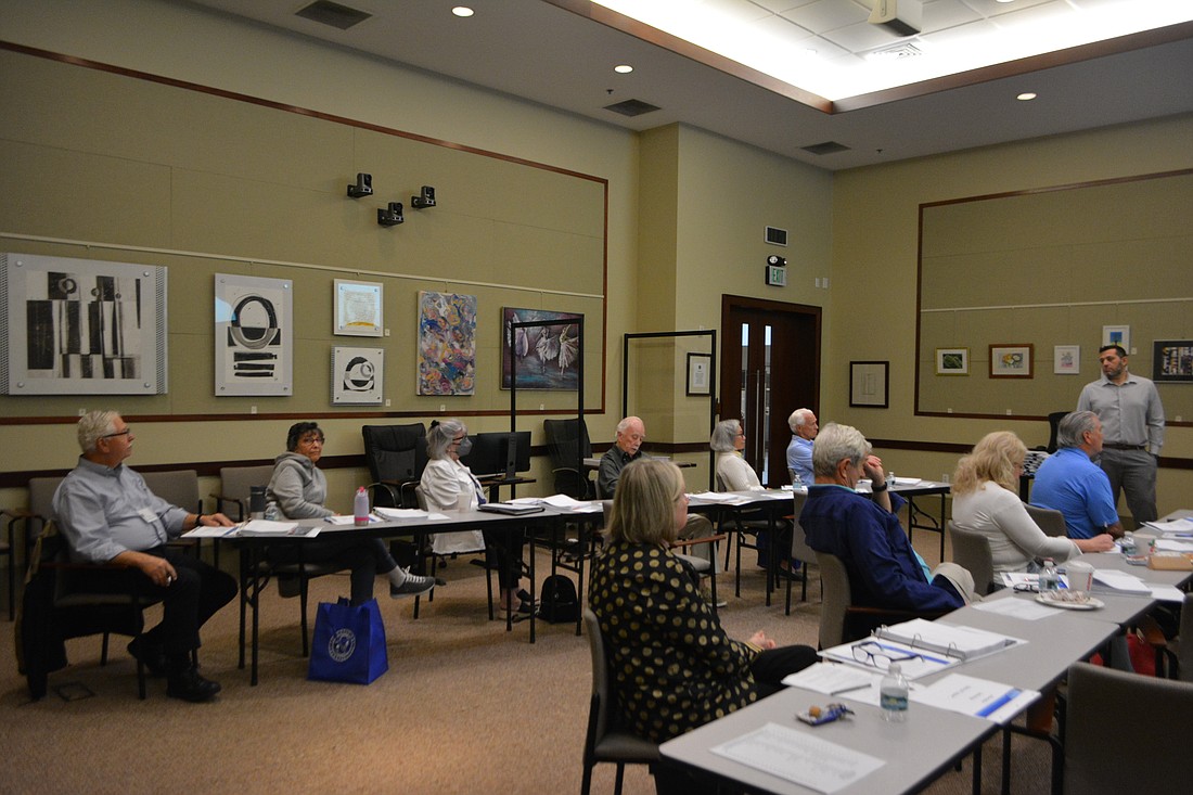 Ten residents were present for Wednesday's citizens academy course.