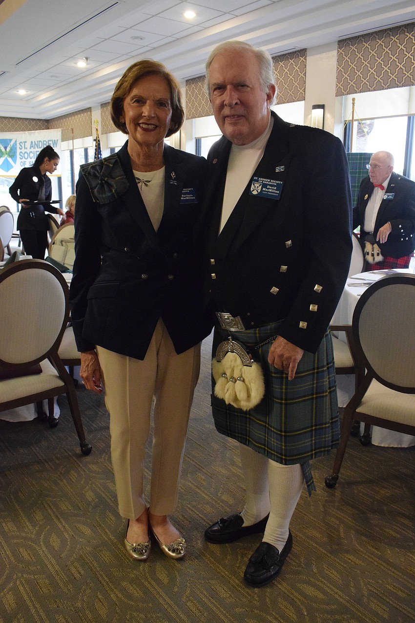 Osprey's Barbara and David MacMillan are happy to be back at Burns Supper.