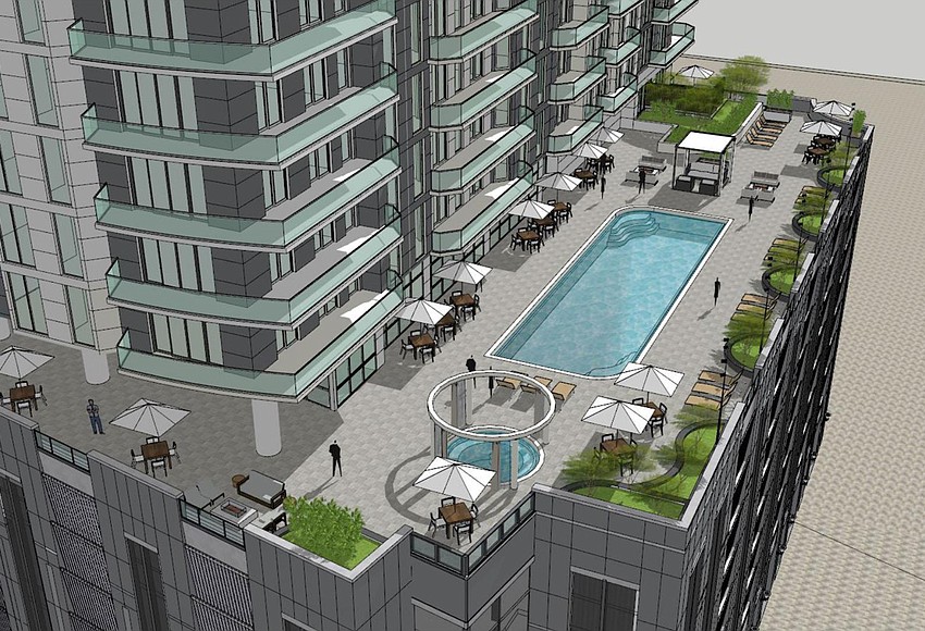 Jax Daily Record Photo The Peninsula on the Southbank pool deck.