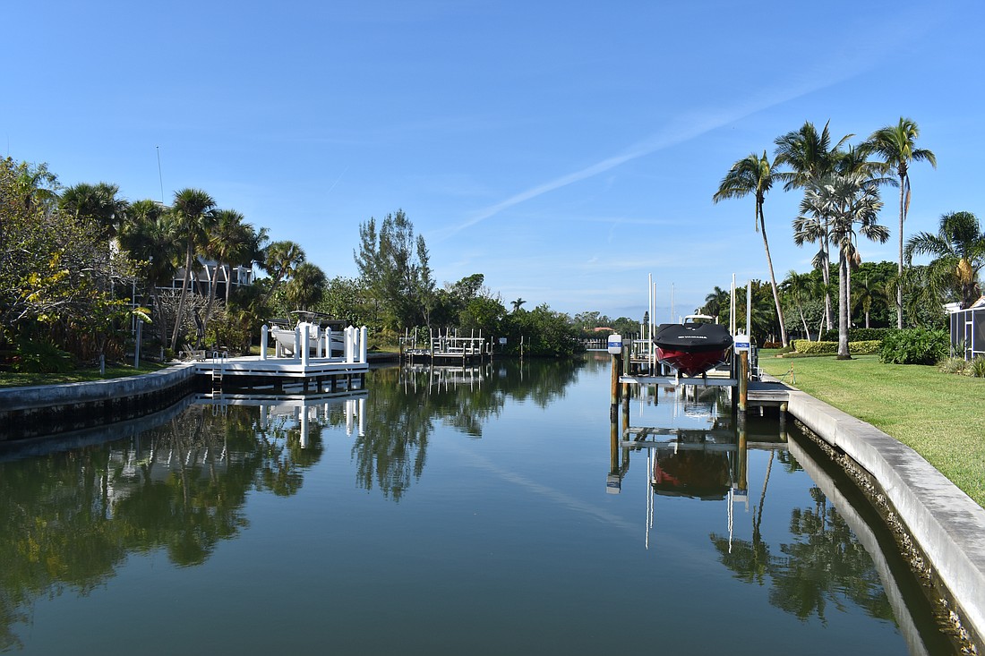 The survey followed two visits from a Country Club Shores couple, who expressed concern for navigation of their canal.