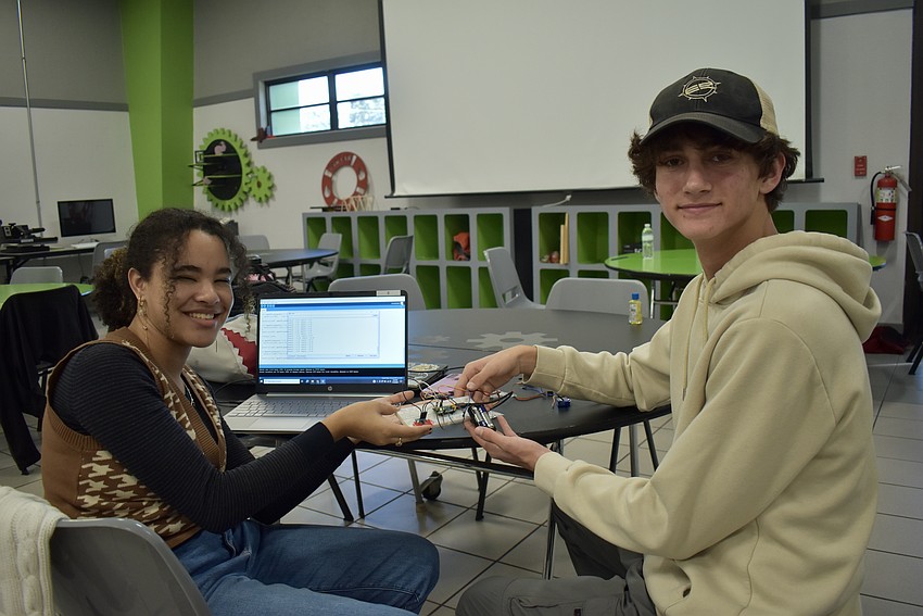 Hannah Silva and Nicolas Cutler are student members of The Rocketry Club at Suncoast Science Center/Faulhaber Fab Lab.