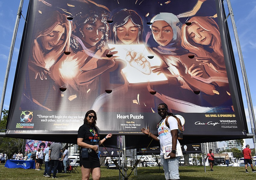 Kathy Alder and Courtney Benton at Embracing Our Differences 20th Anniversary Grand Opening.