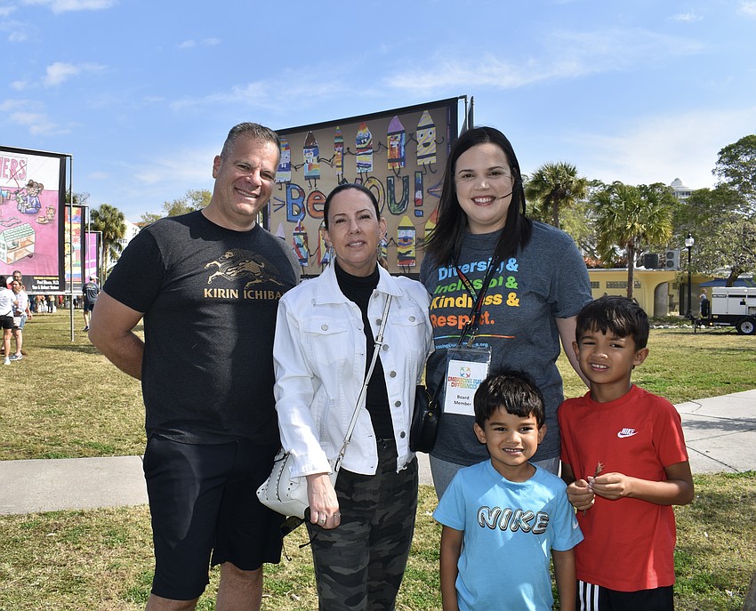 Roberto Villanueva, Clara Reynardus de Villanueva, Kaitlin Yelle, Zayd Yelle and Kayan Yelle.