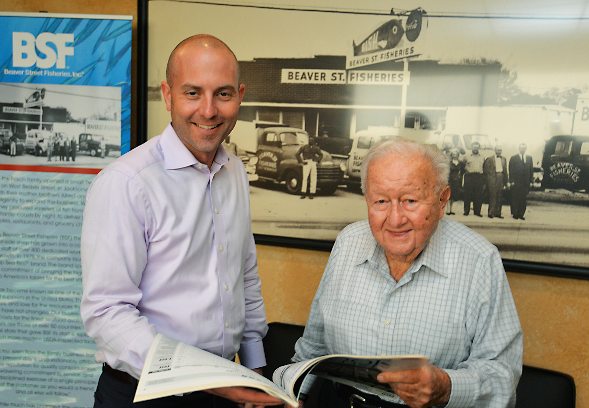 Harry Frisch, right, and his grandson, Mark Frisch.