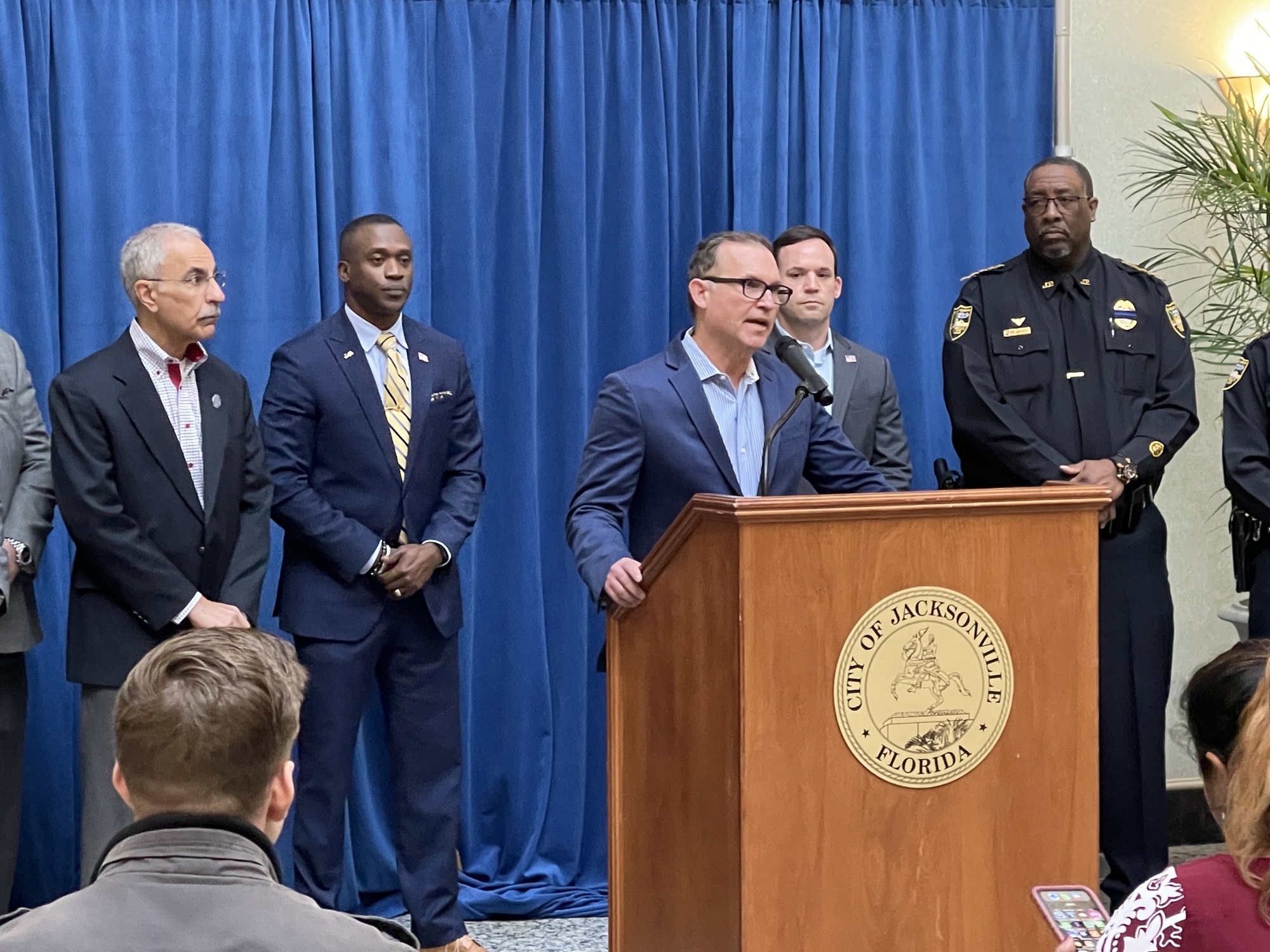 “I am so tired of a handful of people that are filled with hate projecting images onto our city,” Mayor Lenny Curry said.