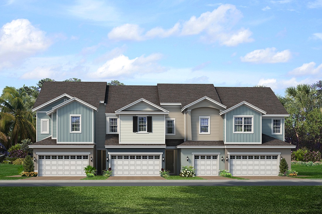 Rendering of a Park Square Homes townhome in Babcock Ranch.