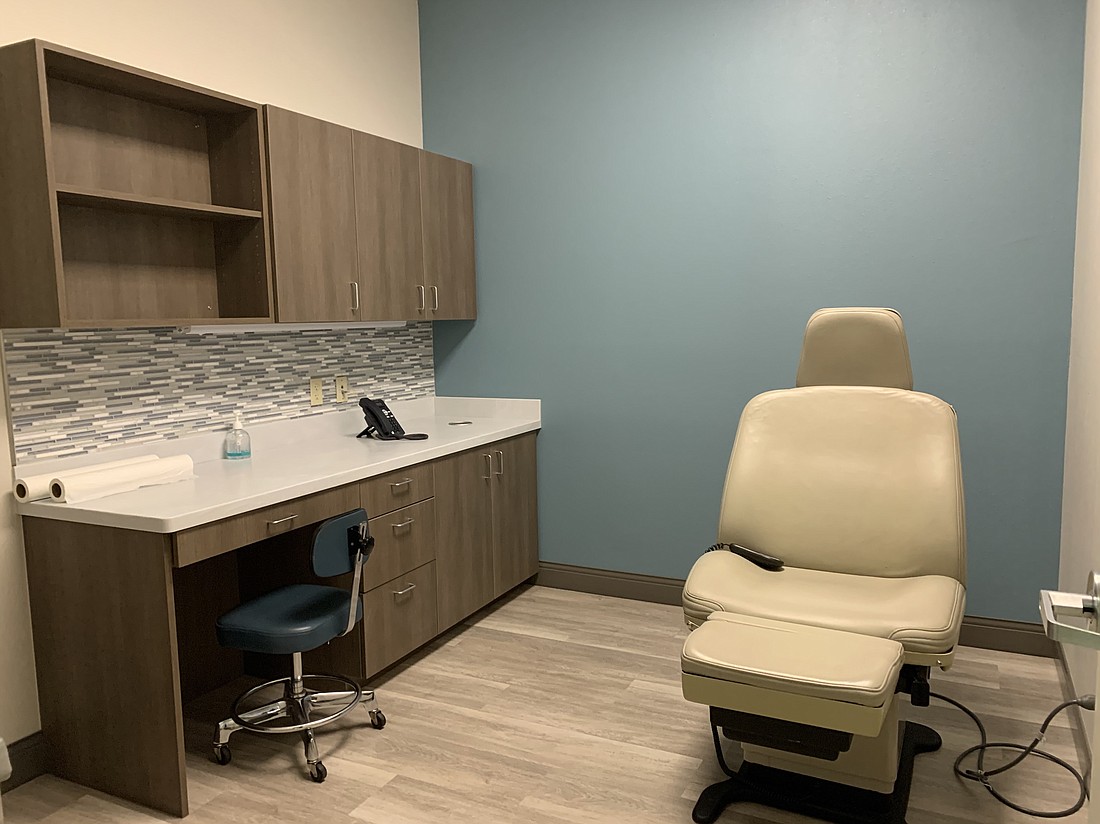 An exam room at The Paradise Center's medical suite, which opened in 2020.