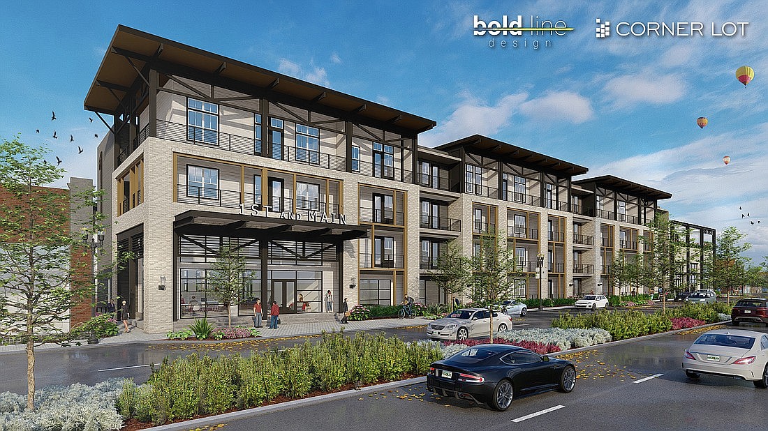 Corner Lot Development Group’s proposed multifamily and commercial 1st and Main project. The site at 1148 N. Main St. is on the southern edge of the Historic Springfield neighborhood north of Downtown.