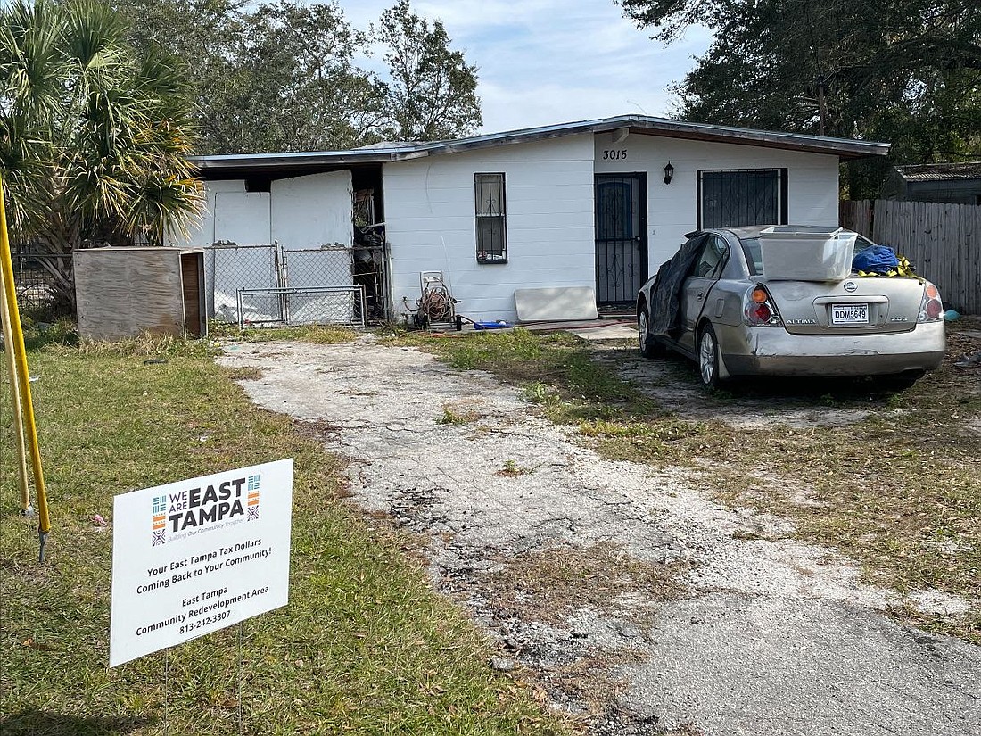 A home on Star Street in East Tampa that will get its roof replaced as part of the Emergency Roof Repair grant program