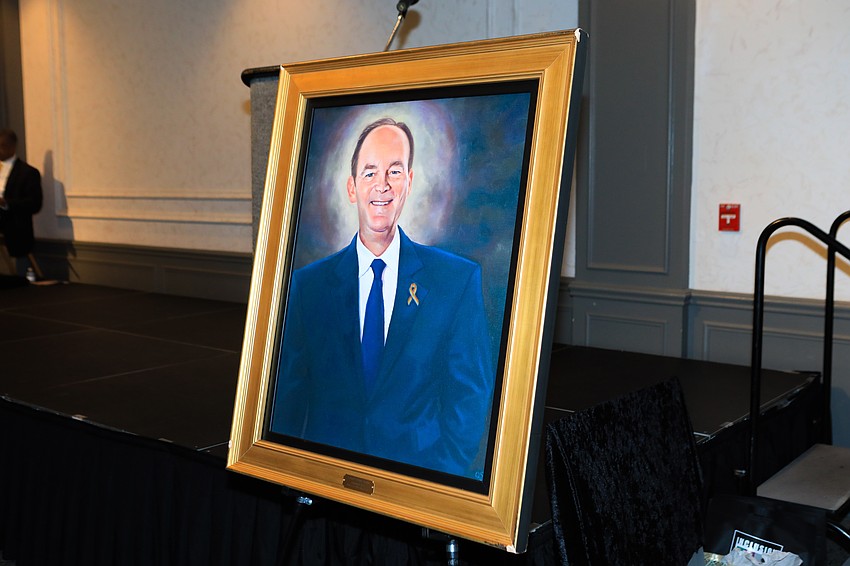 Larry Smith was one of the figures honored at the luncheon.
