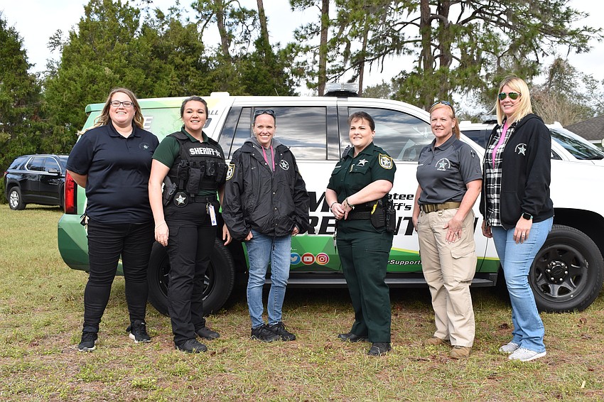 Manatee County Sheriff's Office employees Jera Sallier, Skylar Clark, Melanie Wildt, Christy Couch, Rebecca Sehorne, and Sarah Dowling attended the campout.