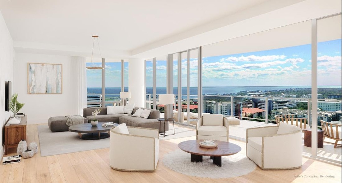 The Residences at 400 Central in downtown St. Petersburg.