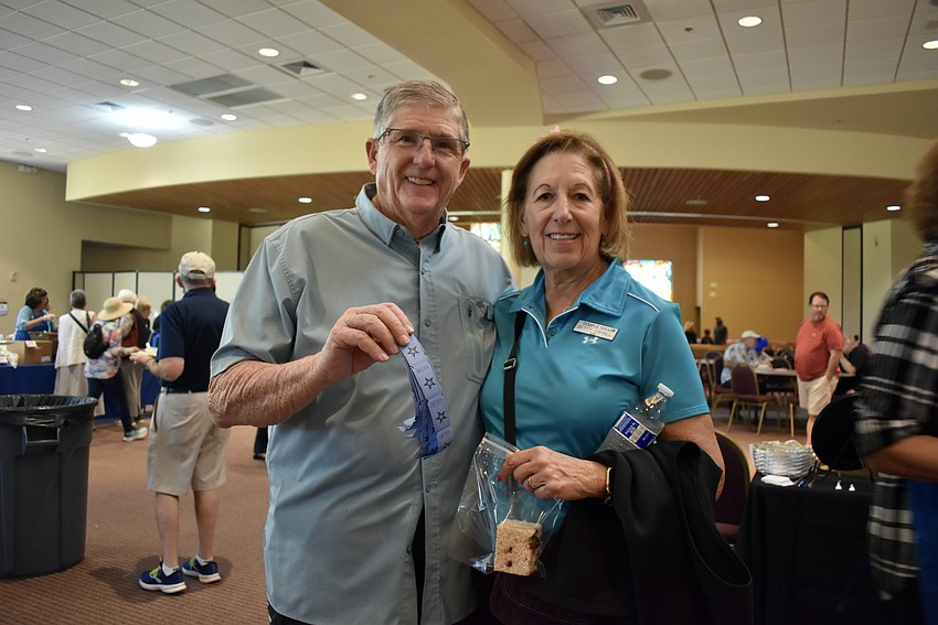 Don and Betty Cahall attend the Sarasota Jewish Food Festival.