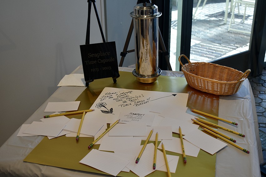 A time capsule is being buried in honor of Seaplace's 50 years.