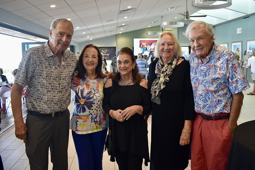 Jerry and Arlene Schwartz, Barbara Mishkin, Susan and Mike Pariseau