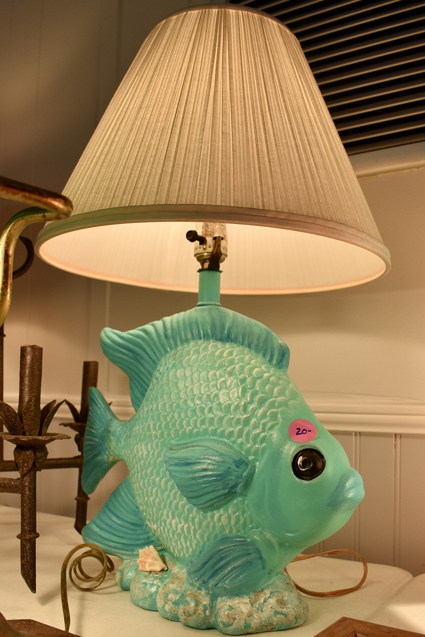 Lots of beach-themed decor is up for sale.