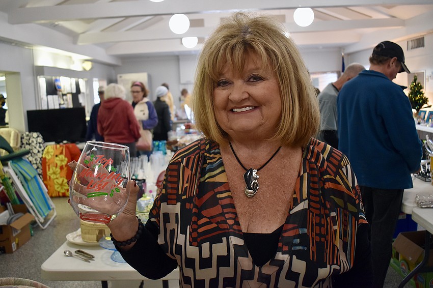 Susie Hettmansperger points out that the box for this glass says it holds an entire bottle of wine.