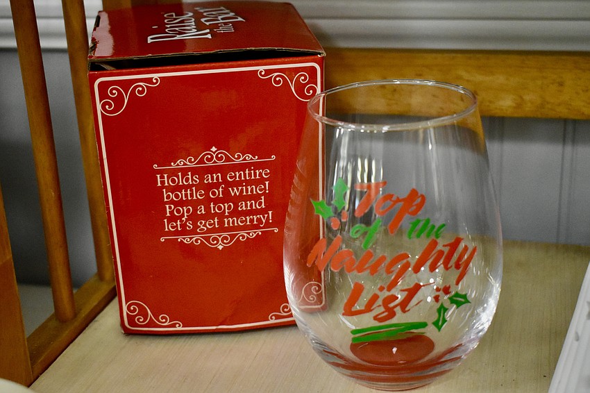 Get to the top of the naughty list with a wine glass that can hold the whole bottle.