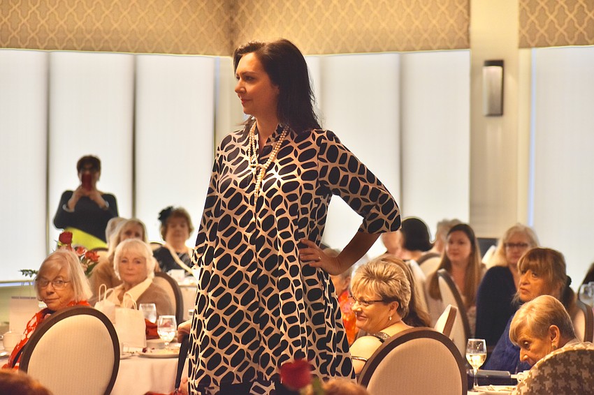 Palm Aire's Chiara Roveggia strikes a pose on the runway.