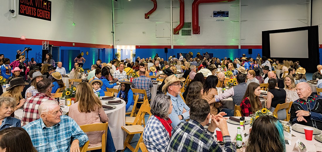 Guests filled the Lee Wetherington Club event space.