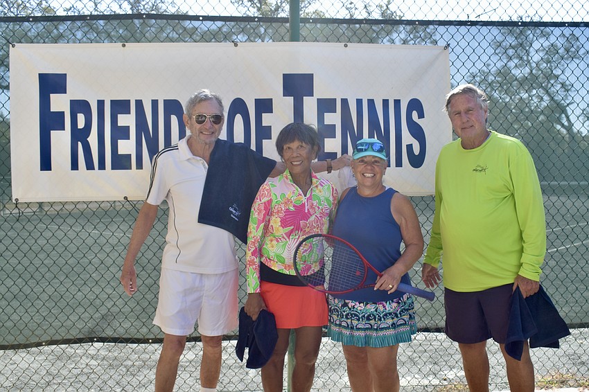 Division 2 consolation champions Blake Fleetwood, Debbie Yoder, Colette Nemni and Andy Sawyer