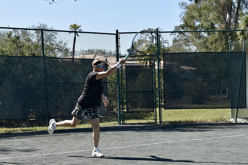 Ute Vela competes in the Observer Challenge held Feb. 3-5, 2023. She and her husband, Enrique, have won the tournament four times.