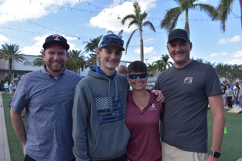 Sergeant Travis Forrister, Kyle and Allison Morningstar and Detective Adam Morningstar