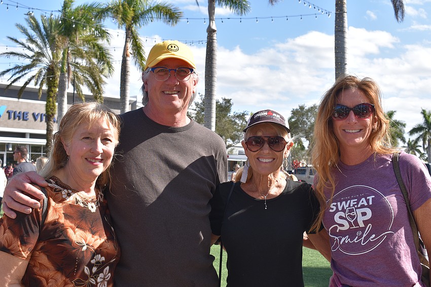 Stacey Monroe, Jeff Jamison, Karen Mann and April Shereda come out to support the Dederick family