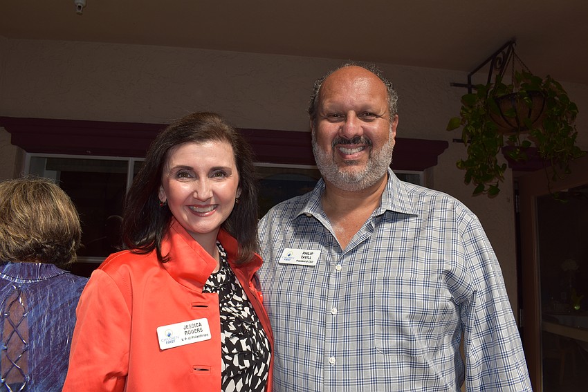 Children First Vice President of Philanthropy Jessica Rodgers and Children First President and CEO Philip Tavil