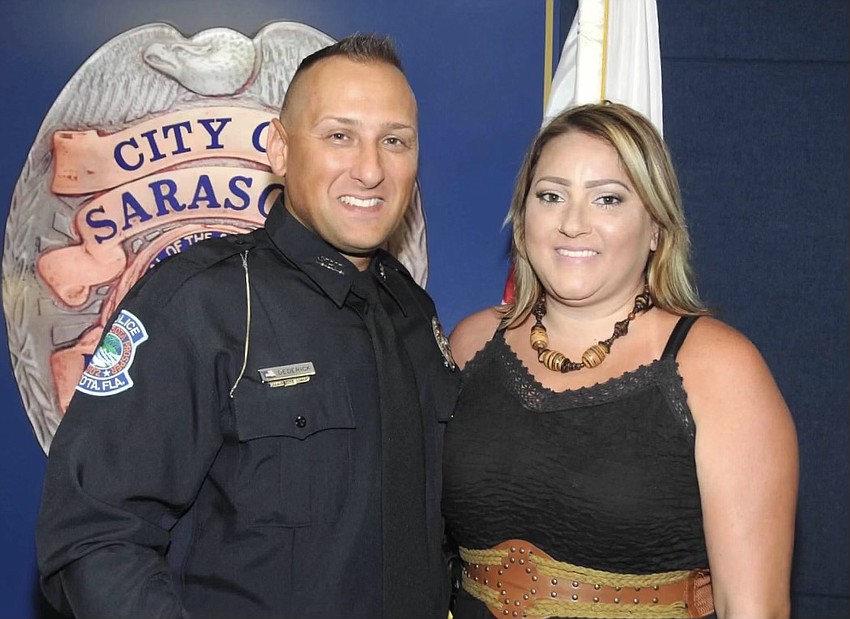 Officer Tim Dederick and Crystal Dederick