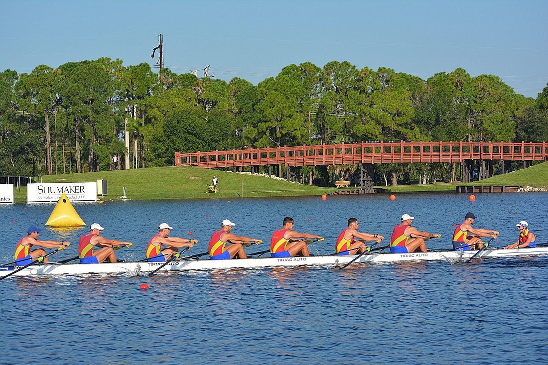 The Nathan Benderson Park Conservancy in north Sarasota is a national draw for high school and college rowing teams.