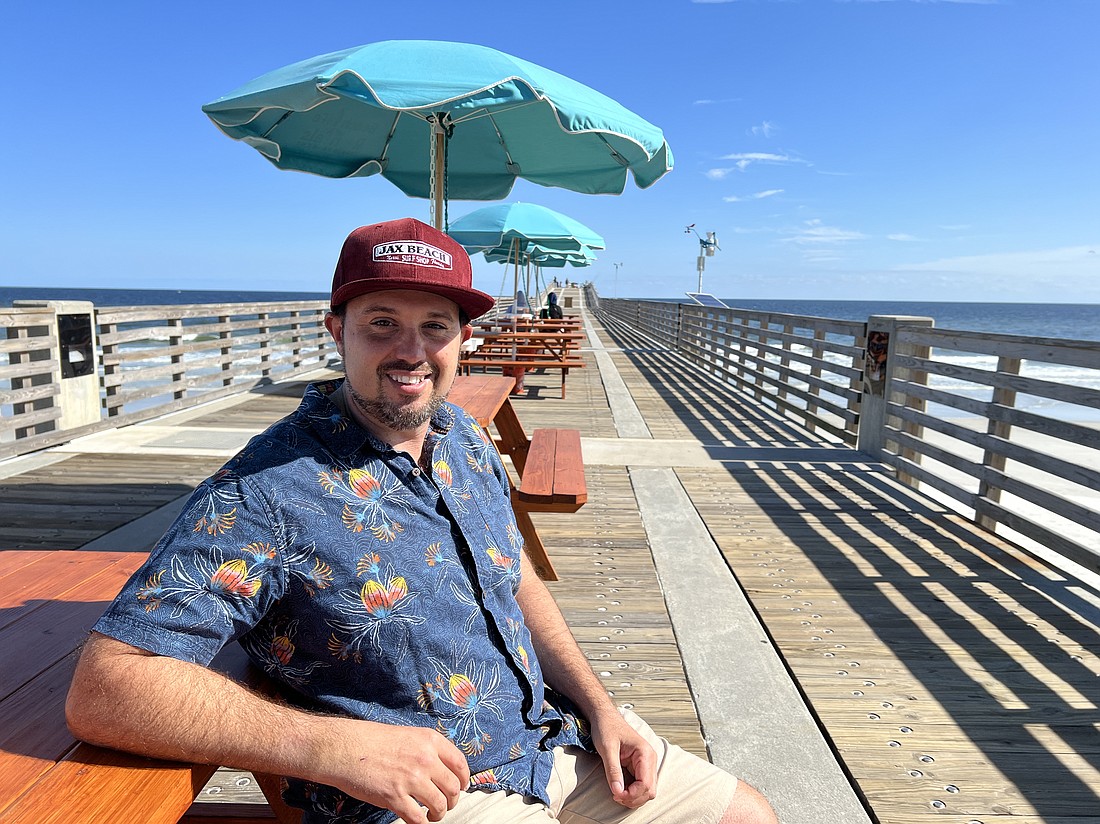 The Jacksonville Beach Fishing Pier is owned by the city of Jacksonville and operated by Curtis DeWitt, owner of Beach Life Rentals and Jax Beach Surf Shop. He said he wants to give the pier “more of a boardwalk feel” and added picnic tables and umbrellas as amenities in December.