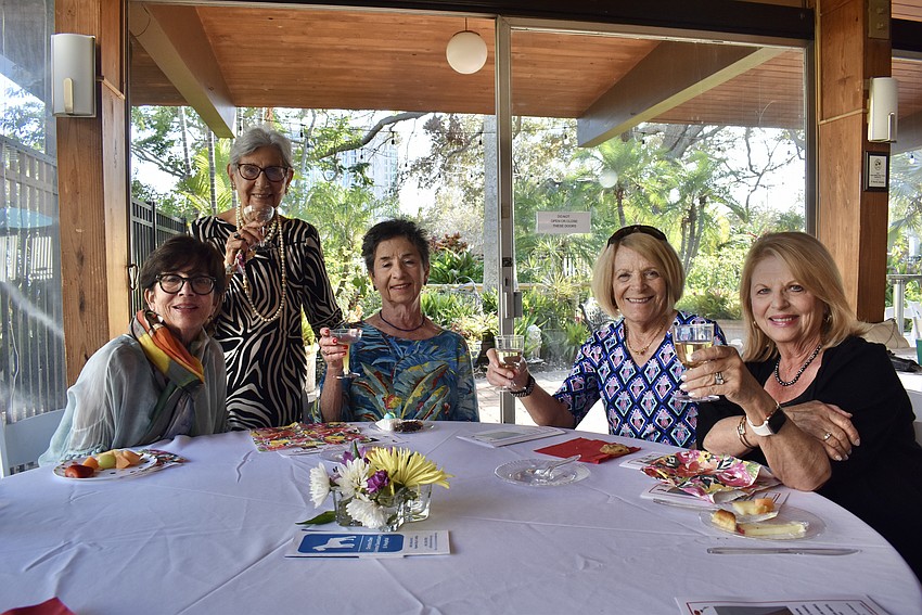 Mary Reed, Grace Antoon, Susan Brown, Ellen Layman and Carol Dornbush attend Panache with Pooches Fashion Show.