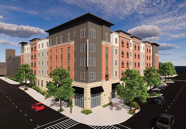 The Vestcor Companies Inc. is developing Lofts at Cathedral. The rendering is of the new apartment building that will be added at the site.