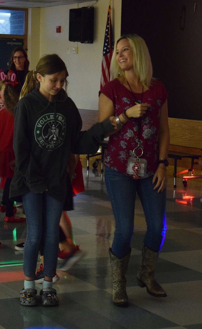 Logan Hagood dances to the 