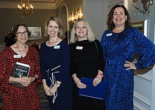 Event chairwoman Ilene Denton, Library Foundation Executive Director Alisa Mitchell, Renee Di Pilato and Sarah Karon