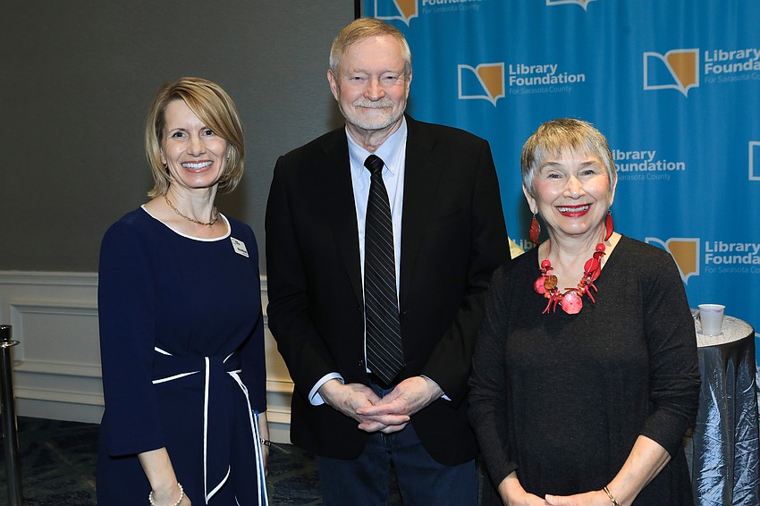 Executive Director Alisa Mitchell, author Erik Larson and Georgia Court