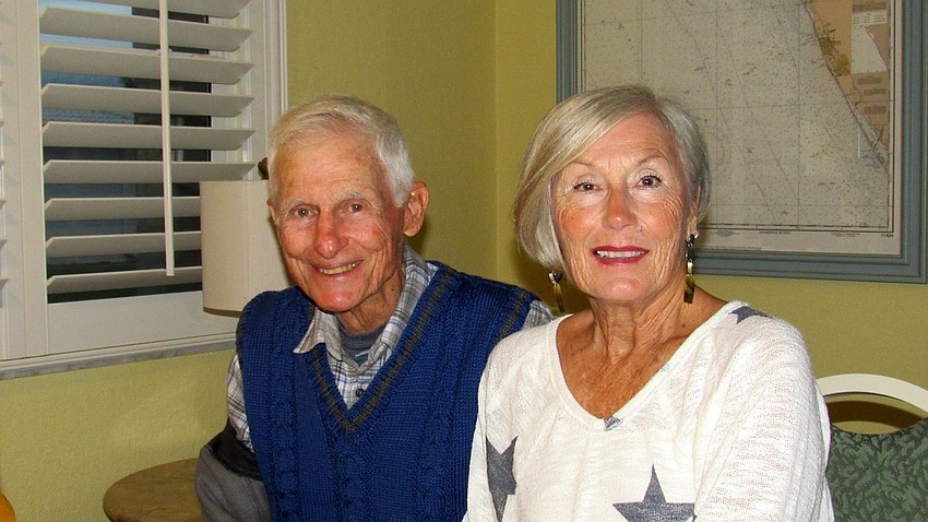 Lenny and Patricia Johnson at the welcome back party.