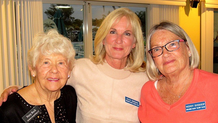 Patty Buck, Joan Sherry and Wendy Duerkop at the welcome back party.
