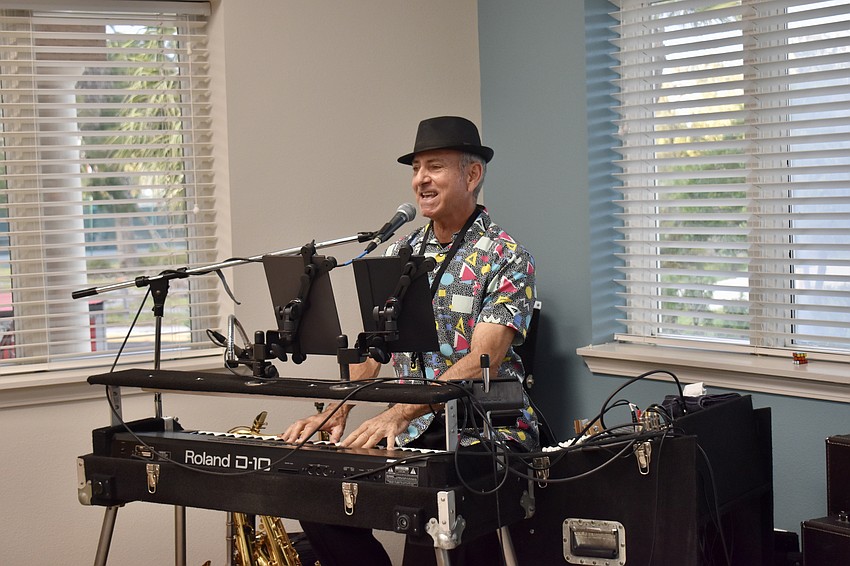 Daniel Fugazzotto keeps the music loud and the crowd dancing.