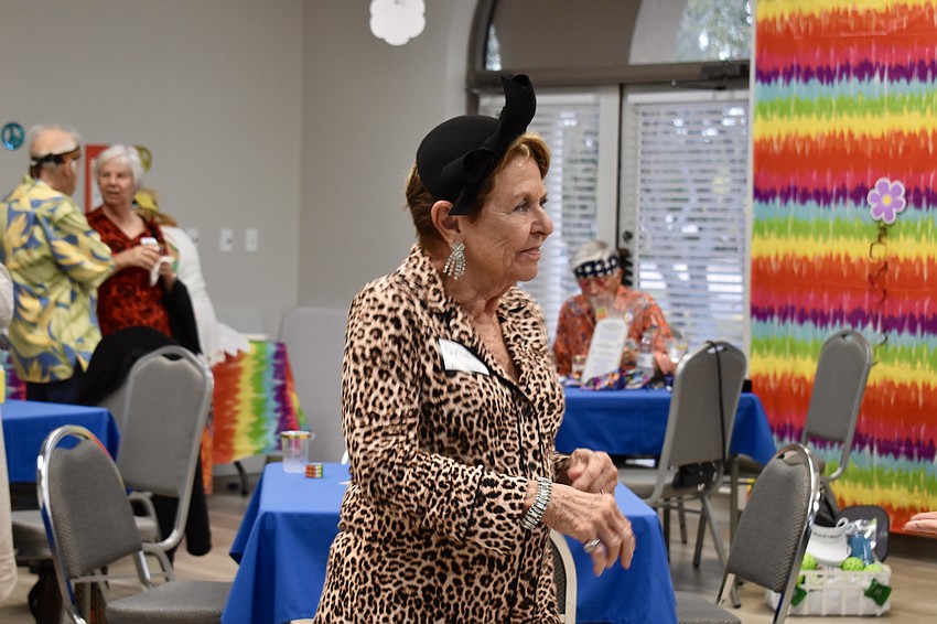 Carol Peschel heads to the dance floor.