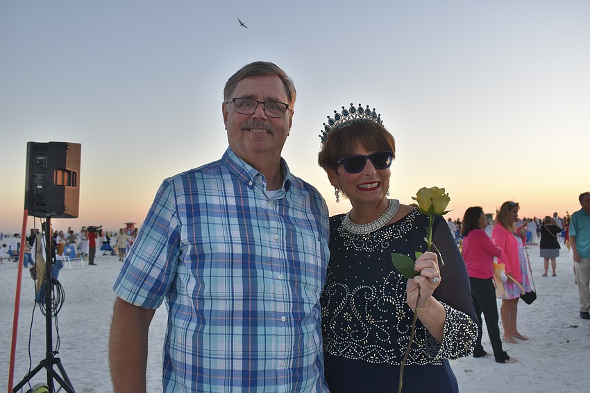 Larry and Colleen Pierson renew their 44 years of marriage.