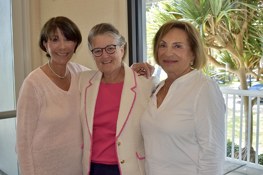Arleen Klein, Suellen Kaeb and Marion Levine. Klein and Levine are this year's event co-chairs, and Kaeb is the chair of Breast Health Sarasota, Inc.