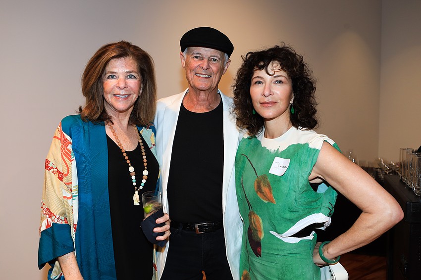 Linda and Dick Dickinson with Christine Isaac